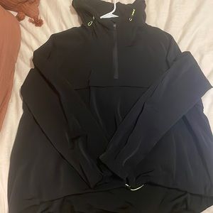 Black quarter zip Lululemon windbreaker